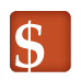 Icon showing a dollar sign